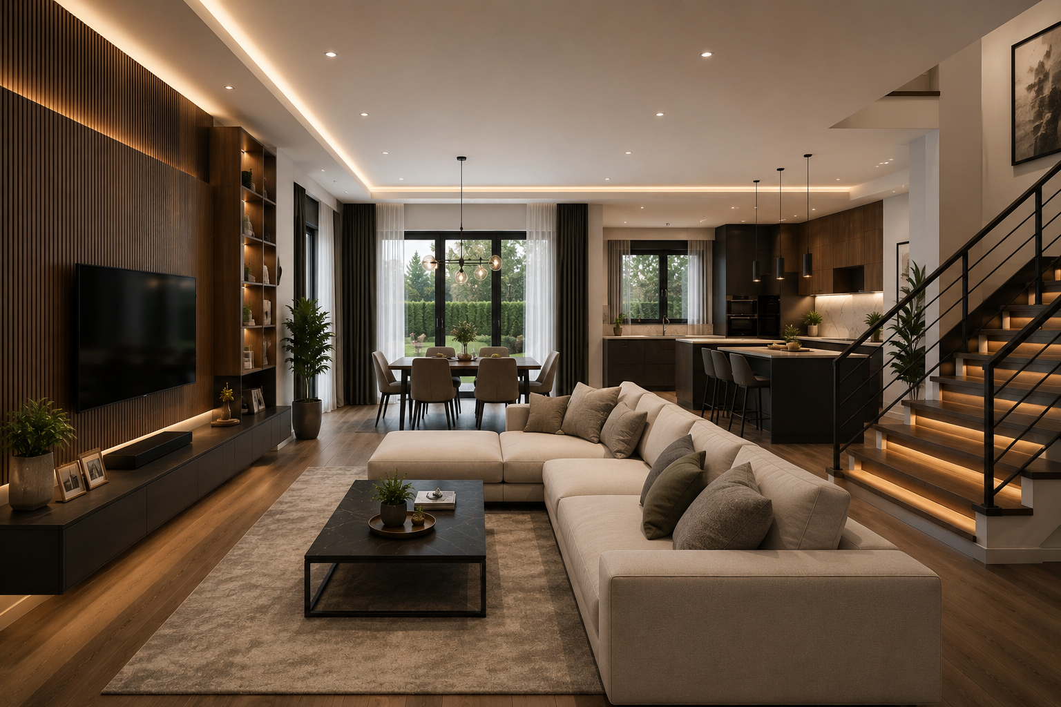 Modern 2 Katlı Villa İç Mekan